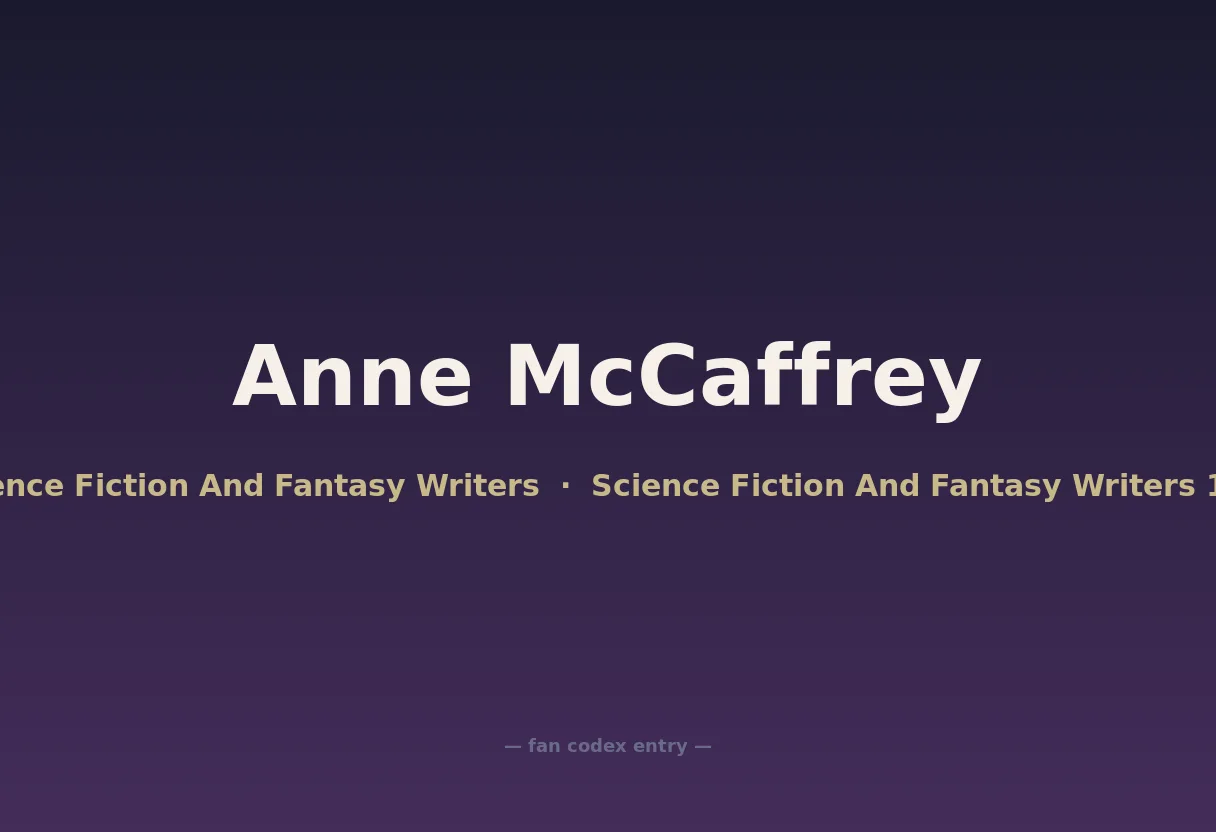 Anne McCaffrey